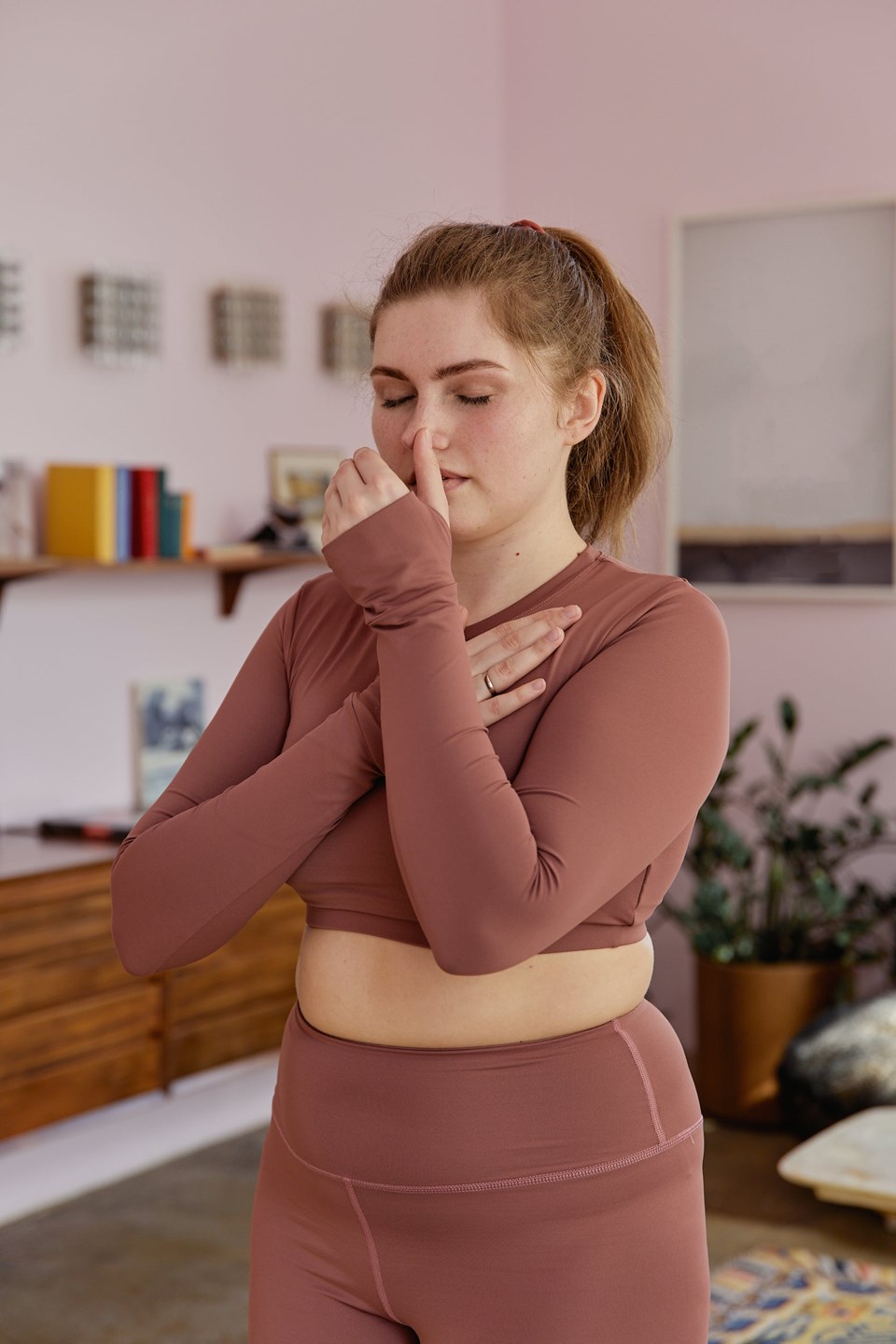 Yoga breathing exercise for colds