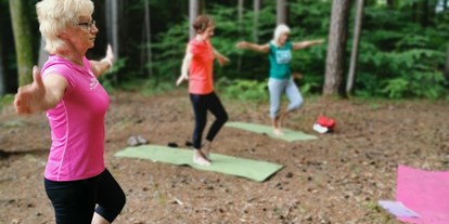 Yoga course - Zertifizierung: andere Zertifizierung - Austria - Yoga für Seniorinnen
Bei Schönwetter hat die Stunde auch schon mal im Wald oder auf der Wiese statt gefunden :) - Natur & YOGA