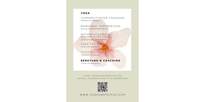 Yogakurs - spezielle Yogaangebote: Einzelstunden / Personal Yoga - Rheinland-Pfalz - Yoga & Psyche: Therapeutischer Yogakurs in Saarbrücken
