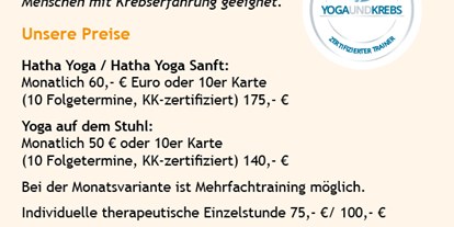 Yogakurs - Kurse für bestimmte Zielgruppen: Kurse für Unternehmen - Berlin-Stadt Kreuzberg - Hatha Yoga therapeutisch