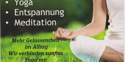 Yogakurs - Kurssprache: Weitere - Brandenburg Nord - Der Ausgangspunkt ist das nach Innen schauen.
Die Außenwelt loslassen und die Aufmerksamkeit in den Körper lenken, dann ist ein Weg um innere Ruhe zu gewinnen - Margarita
