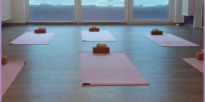 Yogakurs - vorhandenes Yogazubehör: Yogagurte - Ruhrgebiet - Trainingsraum - Yoga Lounge