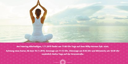 Yogakurs - Weitere Angebote: Yogalehrer Ausbildungen - Ruhrgebiet - Yogalebenkrefeld