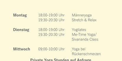 Yogakurs - Bremen-Stadt Blumenthal - Online Kursplan Juni - Kristina Terentjew
