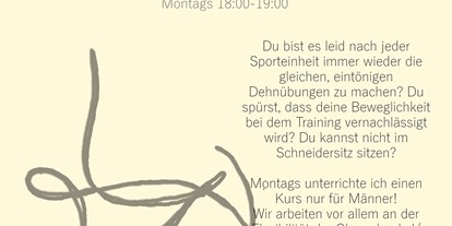 Yogakurs - Yogastil: Meditation - Bremen-Stadt - MÄNNERYOGA montags 18:00-19:00 - Kristina Terentjew