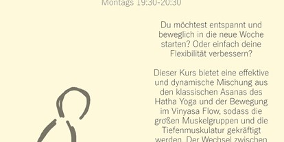 Yogakurs - Yogastil: Hatha Yoga - Bremen-Stadt Blumenthal - STRETCH & RELAX  montags 19:30-20:30 - Kristina Terentjew