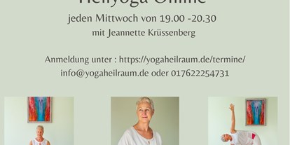 Yogakurs - spezielle Yogaangebote: Yogatherapie - Bayern - Yogaheilraum Jeannette Krüssenberg