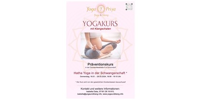 Yogakurs - Yogastil: Yin Yoga - Schorndorf (Rems-Murr-Kreis) - Neuer Yogakurs für Schwangere ab Januar 2024 - Hatha Yoga in der Schwangerschaft mit Klangschalen