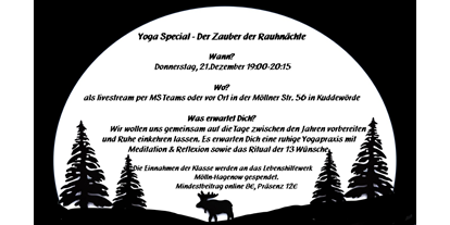 Yogakurs - Zertifizierung: 500 UE Yogalehrer Basic BDY  - Schleswig-Holstein - Rauhnacht Special - Der Zauber der Rauhnächte