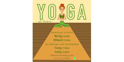 Yogakurs - geeignet für: Fortgeschrittene - Mecklenburgische Schweiz - Sladjana Ivanovic